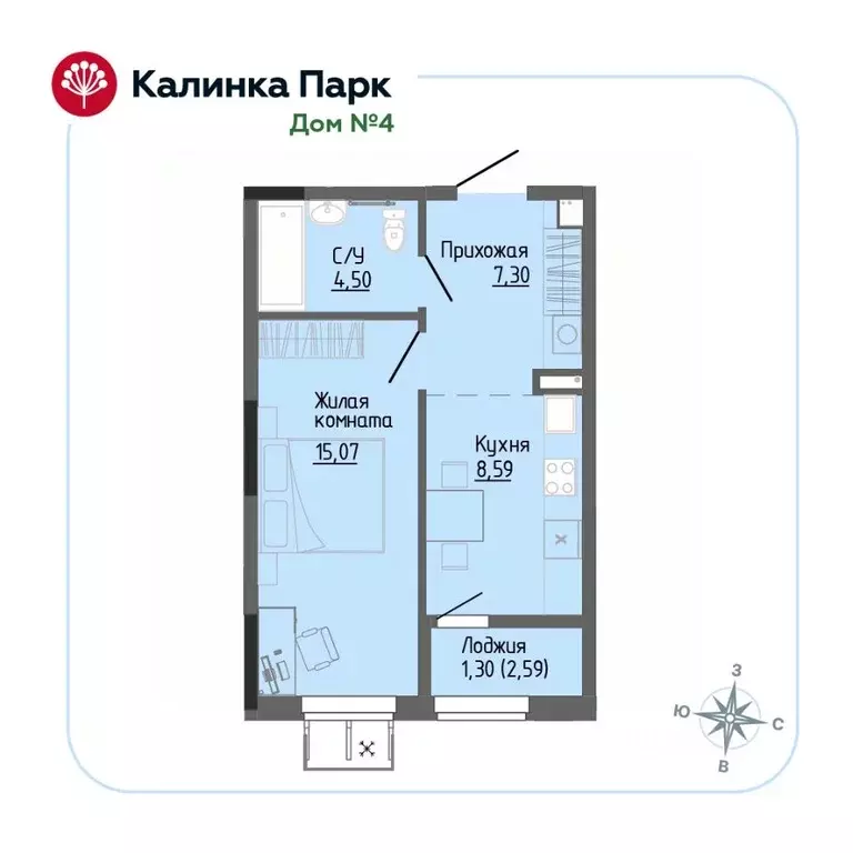 1-к кв. Удмуртия, Ижевск Восток-3 МОТ СНТ, 90 (36.48 м) - Фото 0