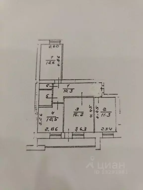 3-к кв. Нижегородская область, Дзержинск ул. Петрищева, 27В (64.6 м) - Фото 2