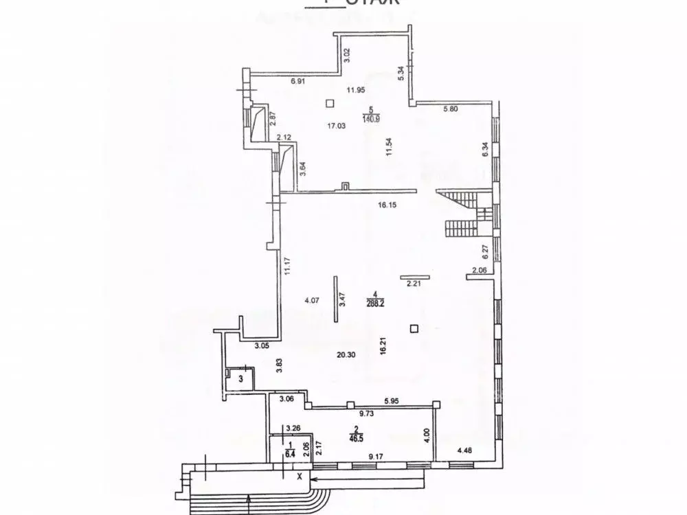 Торговая площадь в Москва Мытная ул., 7с1 (667 м) - Фото 1