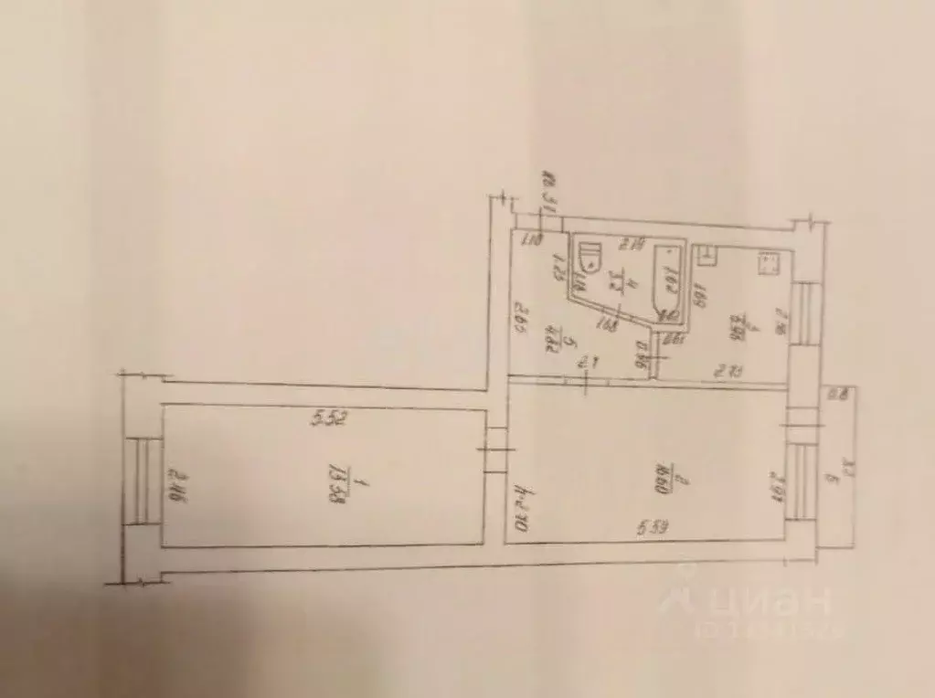 2-к кв. Ульяновская область, Сенгилеевский район, Красногуляевское ... - Фото 1
