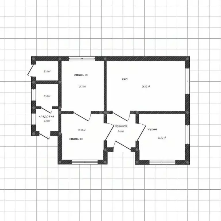 Дом в Адыгея, Теучежский район, Джиджихабль аул ул. Хачака (76 м) - Фото 2