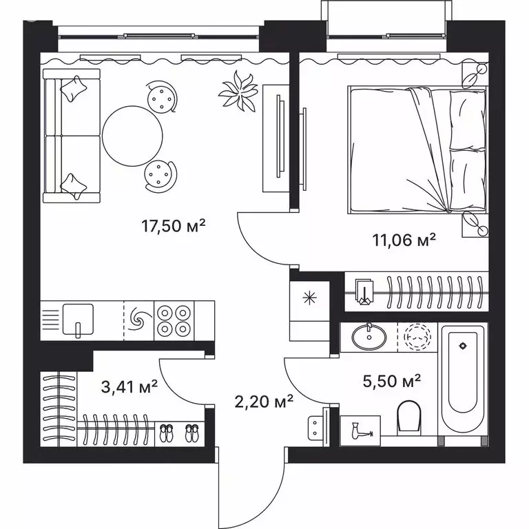 1-комнатная квартира: Киржач, улица Свердлова, 10А (39.3 м) - Фото 1