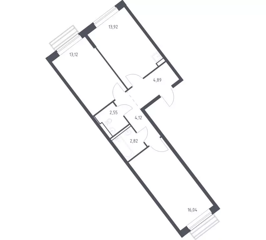 2-комнатная квартира: село Лайково, микрорайон Город-Событие, ЖК ... - Фото 1