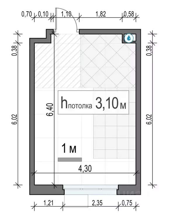 Студия Московская область, Мытищи 17А мкр, Новое Медведково жилой ... - Фото 1