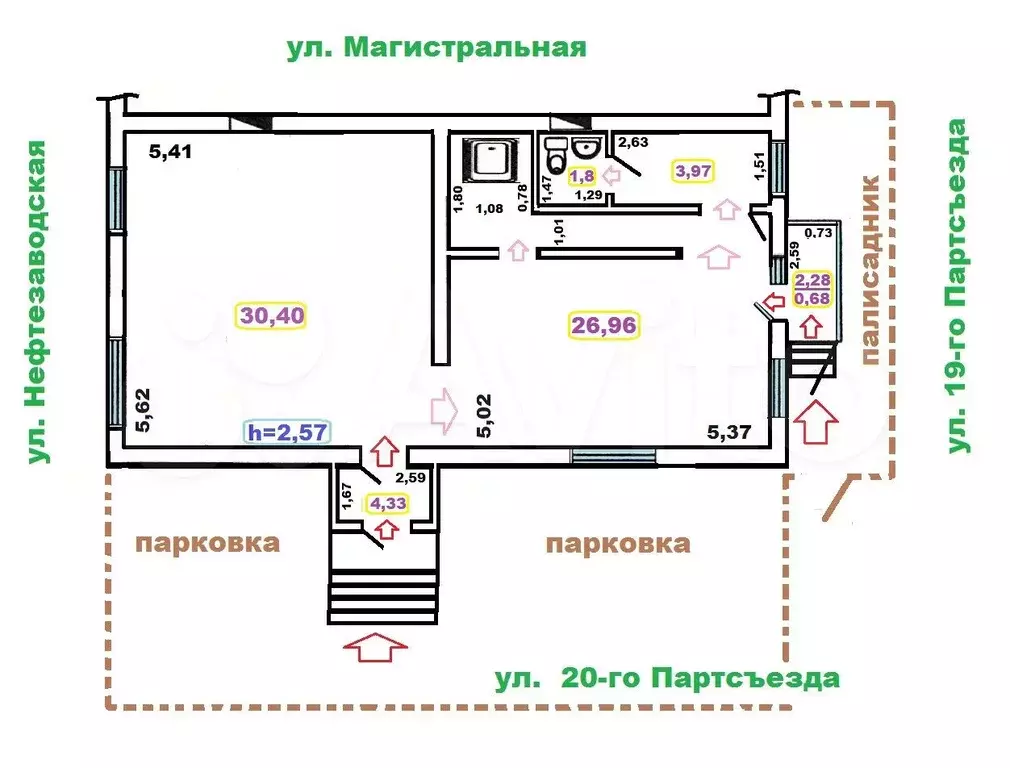 Свободного назначения, 72 м - Фото 0