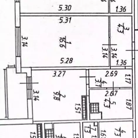 1-к кв. Санкт-Петербург дор. Муринская, 57 (38.1 м) - Фото 2