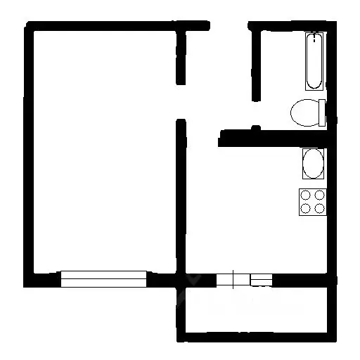 1-к кв. Санкт-Петербург пос. Шушары, Школьная ул., 17 (36.0 м) - Фото 2
