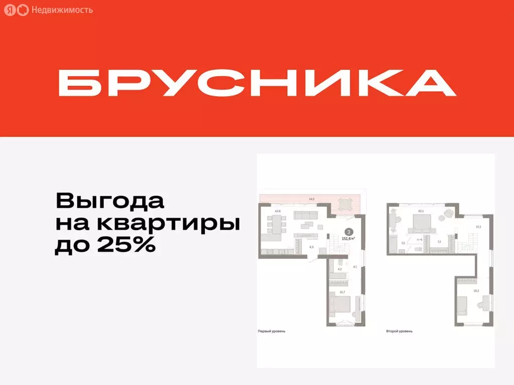 3-комнатная квартира: Тюмень, жилой комплекс На Минской (151.58 м) - Фото 0