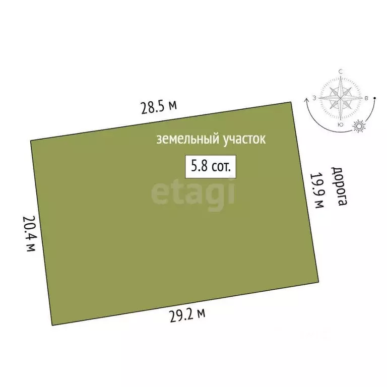 Участок в Ханты-Мансийский АО, Сургут Черемушки СТ, 15-я линия (5.81 ... - Фото 2