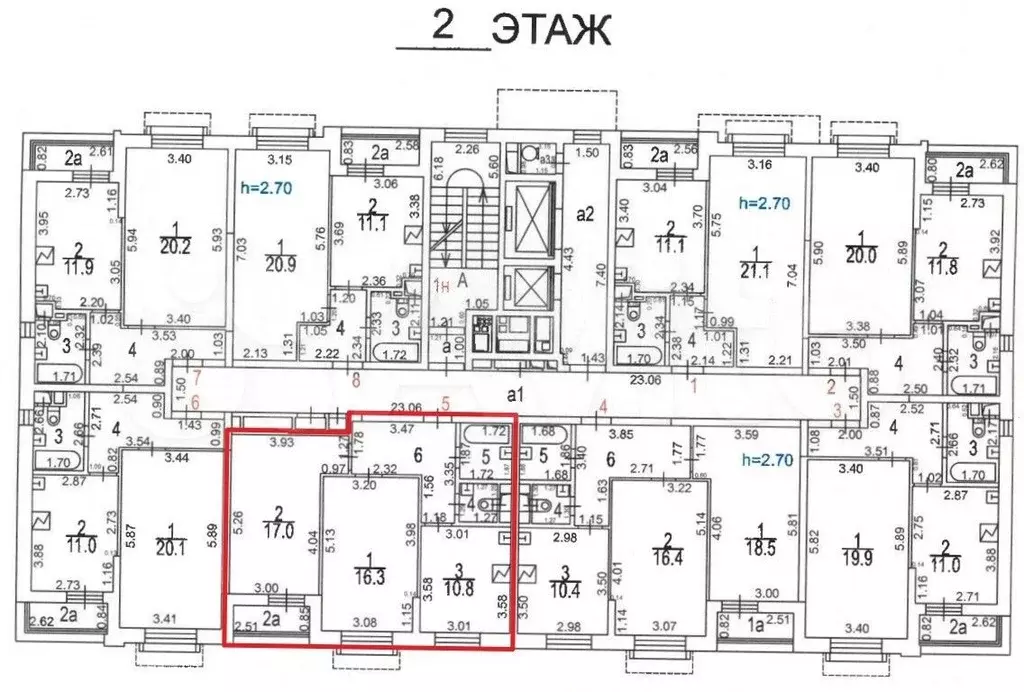 Аукцион: 2-к. квартира, 56,9 м, 2/11 эт. - Фото 1