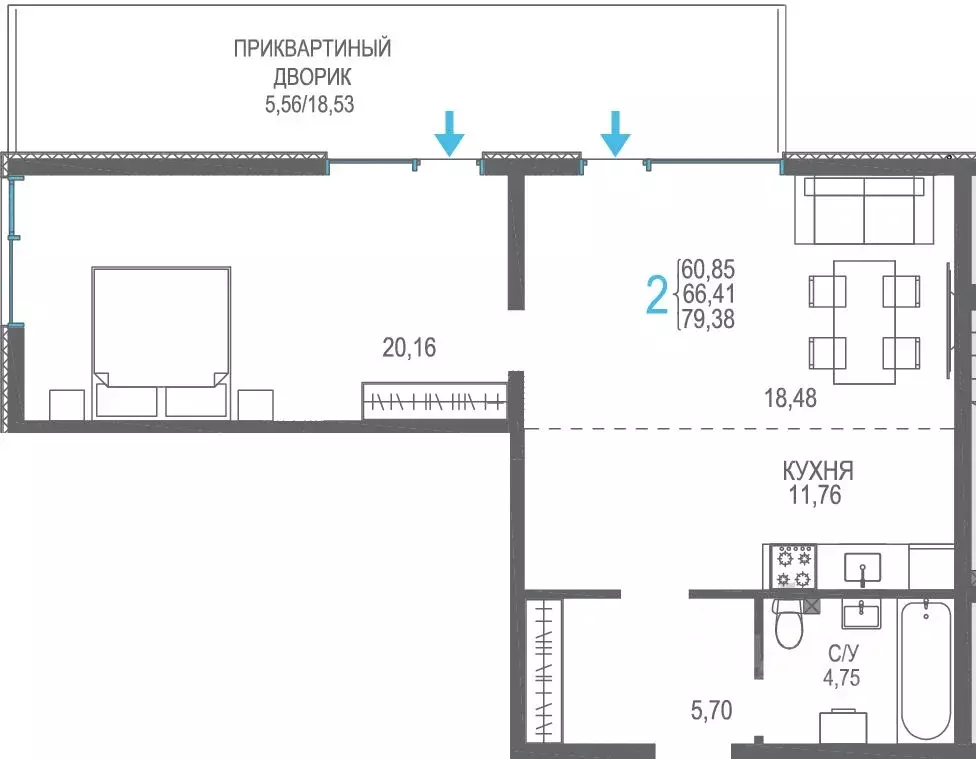 Студия Крым, Сакский район, Лесновское с/пос, с. Прибрежное Розовое ... - Фото 1