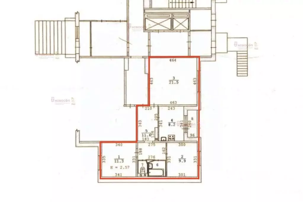3-к кв. Свердловская область, Екатеринбург ул. Шейнкмана, 134 (66.0 м) - Фото 1