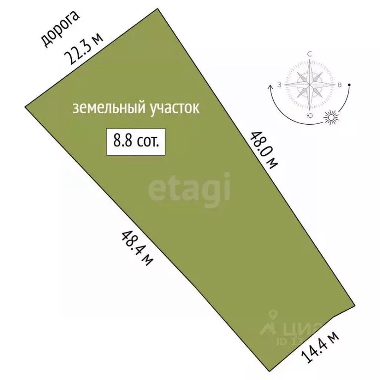 Участок в Тюменская область, Тюмень Собственников недвижимости Весна ... - Фото 1