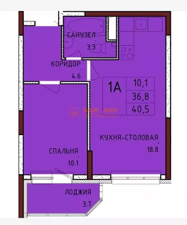 1-к кв. Тульская область, Тула городской округ, с. Осиновая Гора, ... - Фото 2