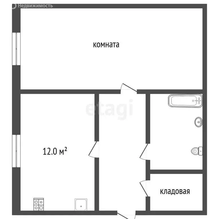 1-комнатная квартира: Ярославль, Кирпичная улица, 26 (43.8 м) - Фото 0