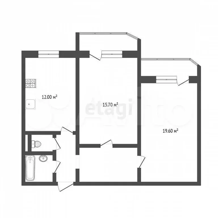 2-к. квартира, 67 м, 6/9 эт. - Фото 0