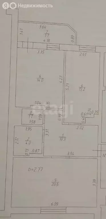 2-комнатная квартира: Казань, улица Хусаина Мавлютова, 42 (63.8 м) - Фото 1