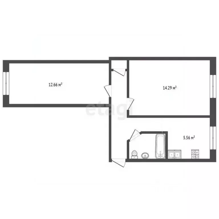 2-к кв. Севастополь ул. Якова Иванова, 17 (42.0 м) - Фото 1