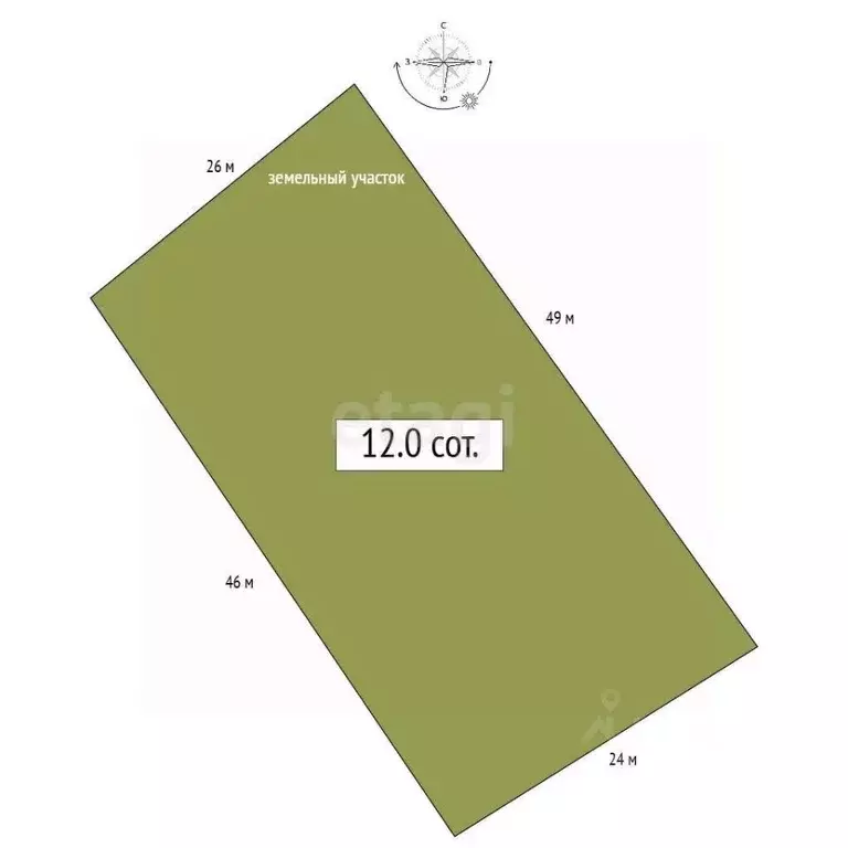 Участок в Алтай, Турочакский район, с. Артыбаш ул. Цветочная (11.94 ... - Фото 2