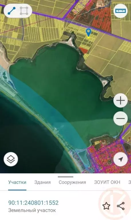 Участок в Крым, Сакский район, с. Штормовое  (5.63 сот.) - Фото 2