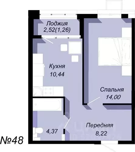 1-к кв. Приморский край, Владивосток Учитель СТ,  (37.0 м) - Фото 0