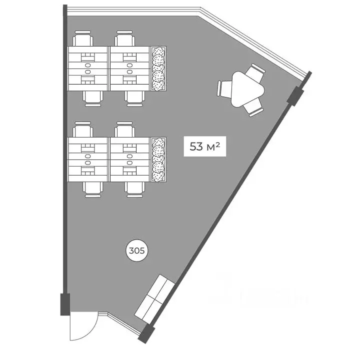 Офис в Москва Ленинский просп., 158 (53 м) - Фото 2