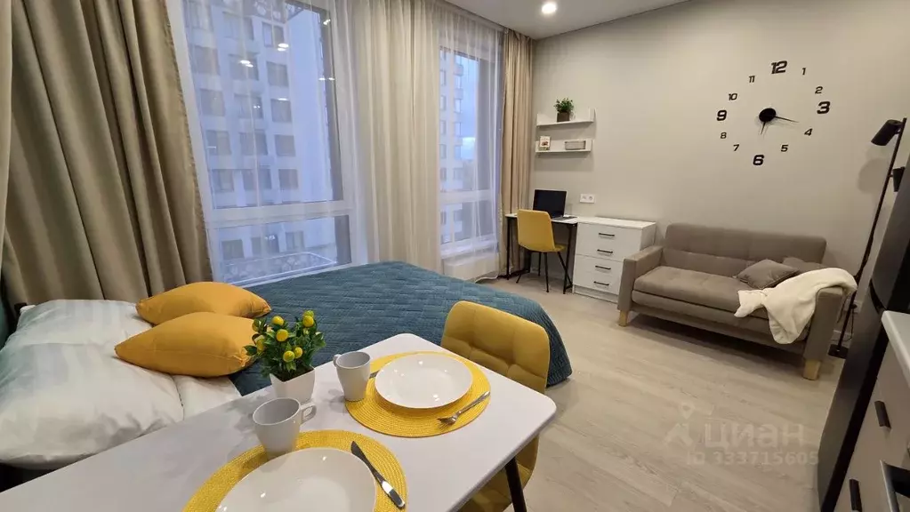 Студия Москва ул. Летчика Осканова, 6 (25.0 м) - Фото 1