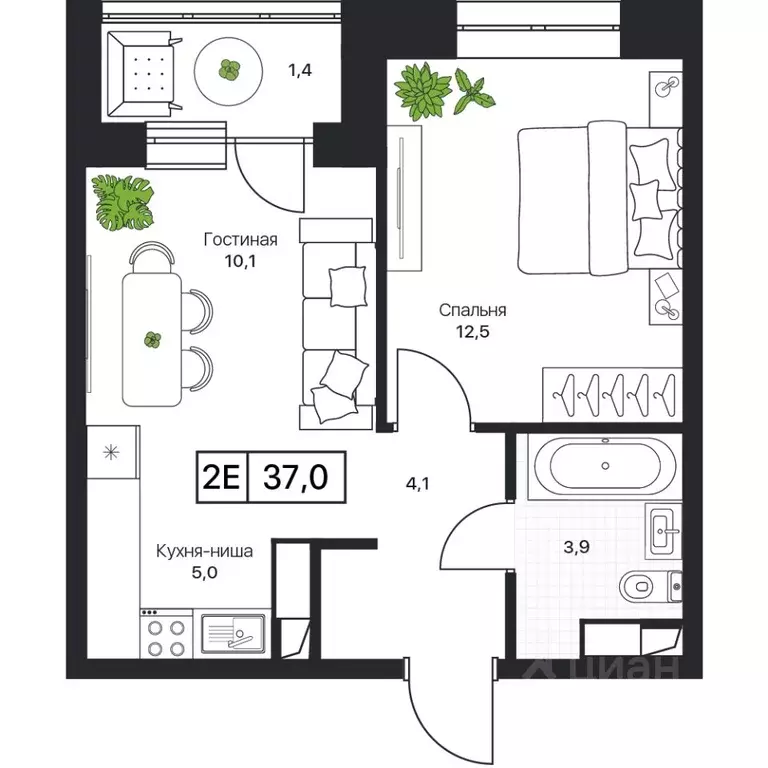 1-к кв. Московская область, Пушкино Пушкино Град жилой комплекс, к3 ... - Фото 1
