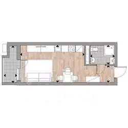 Квартира, студия, 27 м - Фото 0