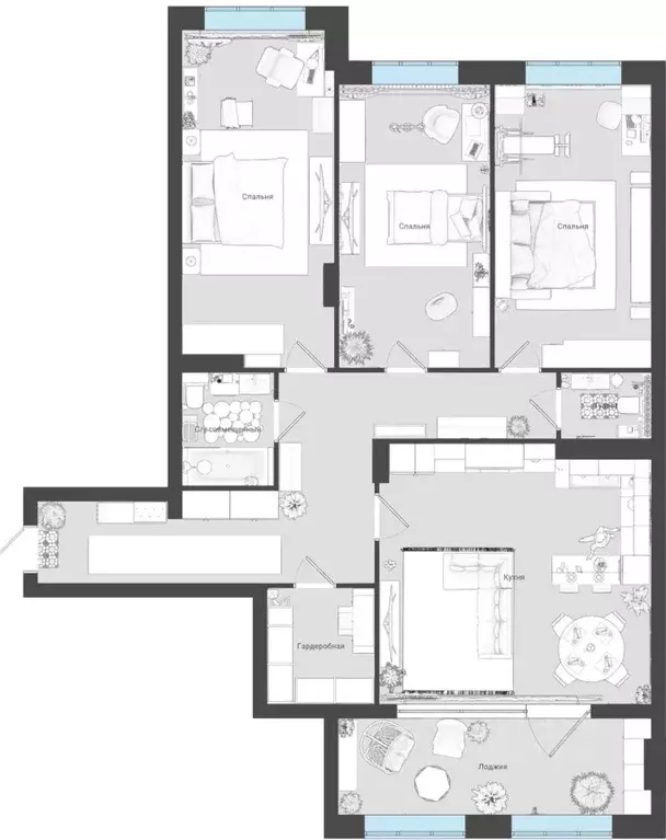 3-к кв. Тульская область, Новомосковск Донская ул., 6Ак3 (135.5 м) - Фото 2