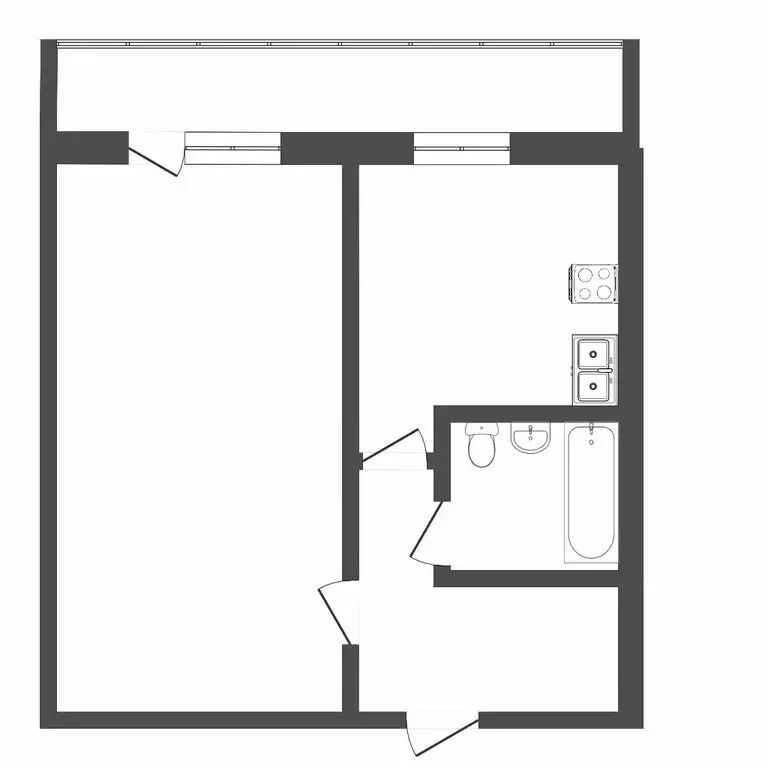 1-комнатная квартира: Тюмень, проезд Геологоразведчиков, 9 (32 м) - Фото 1