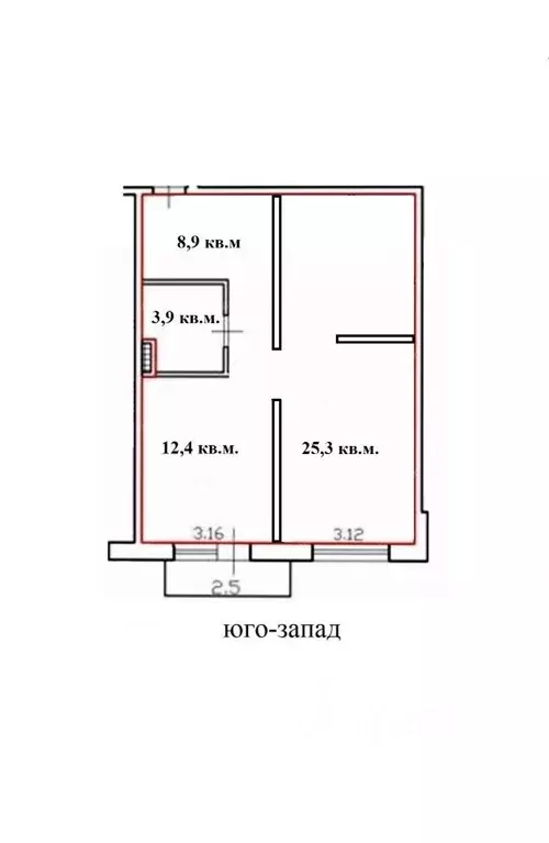 1-к кв. Санкт-Петербург Лиговский просп., 123 (50.6 м) - Фото 1