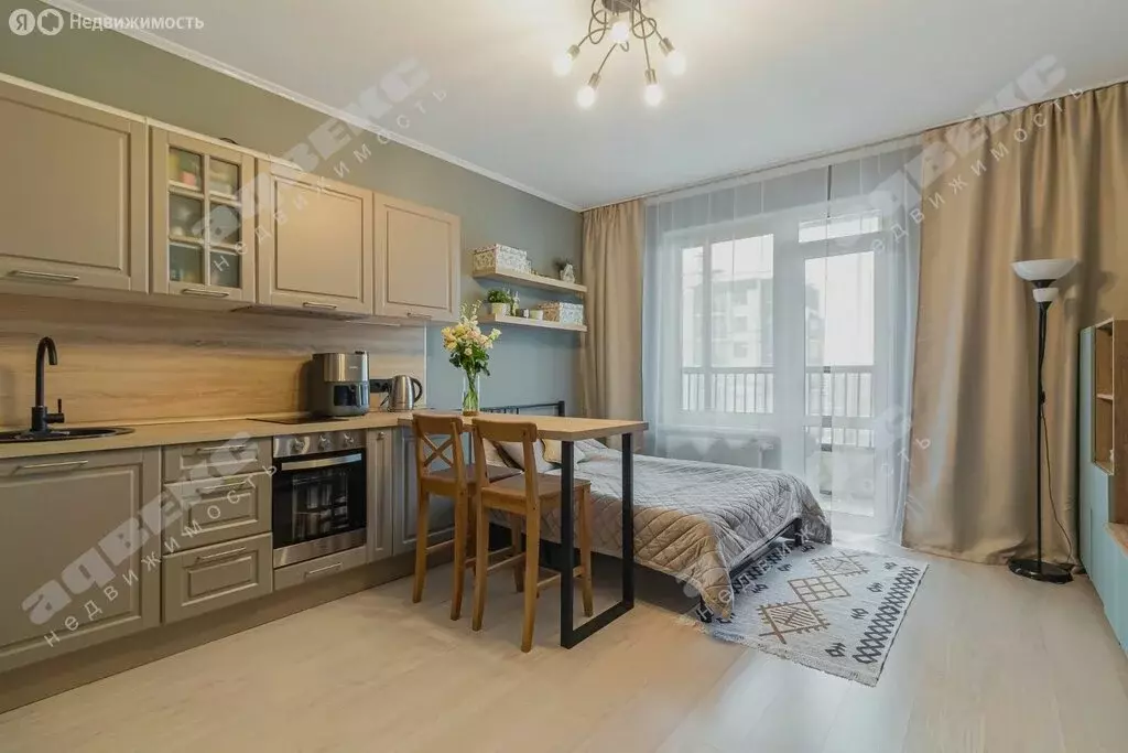 Квартира-студия: Санкт-Петербург, Богословская улица, 4к3 (30.1 м) - Фото 1