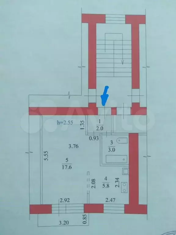 1-к. квартира, 29 м, 2/4 эт. - Фото 0