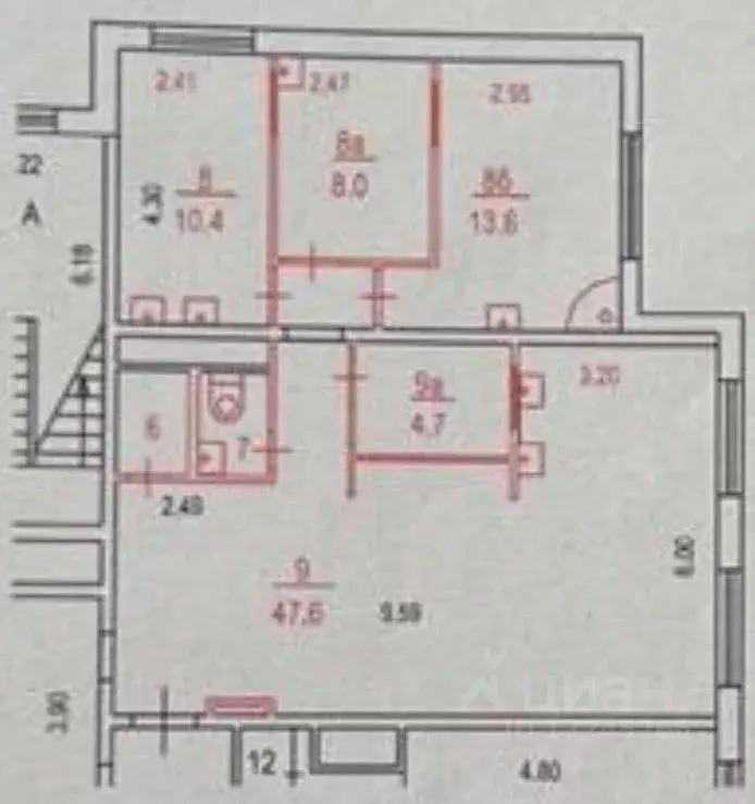Помещение свободного назначения в Москва Донецкая ул., 20к1 (90 м) - Фото 2