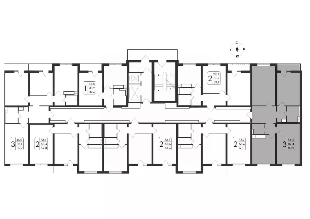 3-к кв. Воронежская область, Воронеж ул. Загоровского, 5/4 (88.9 м) - Фото 1