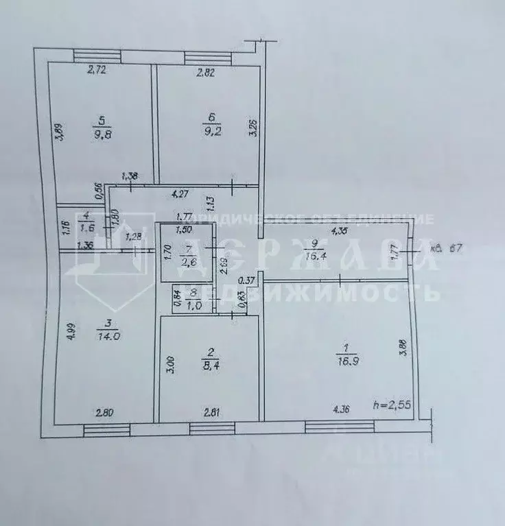 4-к кв. Кемеровская область, Березовский просп. Ленина, 58 (80.0 м) - Фото 1