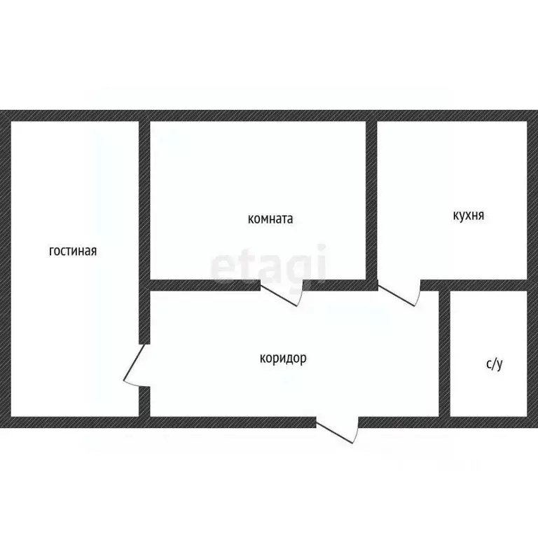 2-к кв. Краснодарский край, Горячий Ключ ул. Грибоедова, 25 (52.5 м) - Фото 1