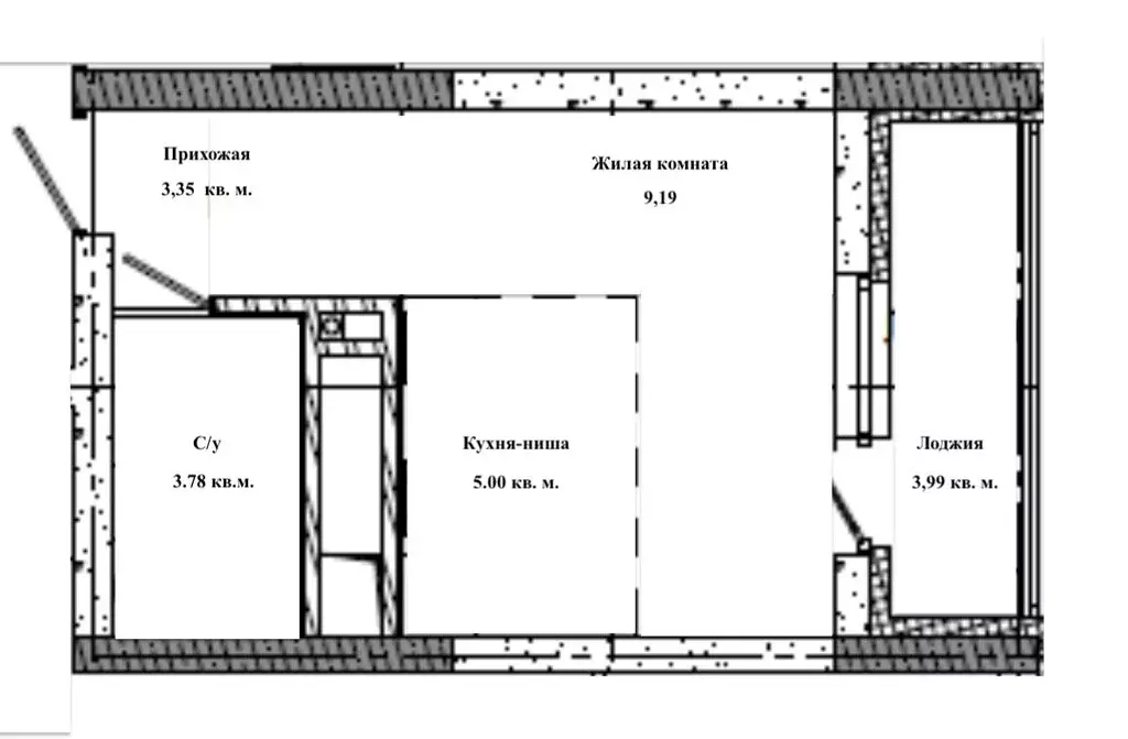 Квартира-студия: Екатеринбург, улица Учителей, 33/1 (22 м) - Фото 1