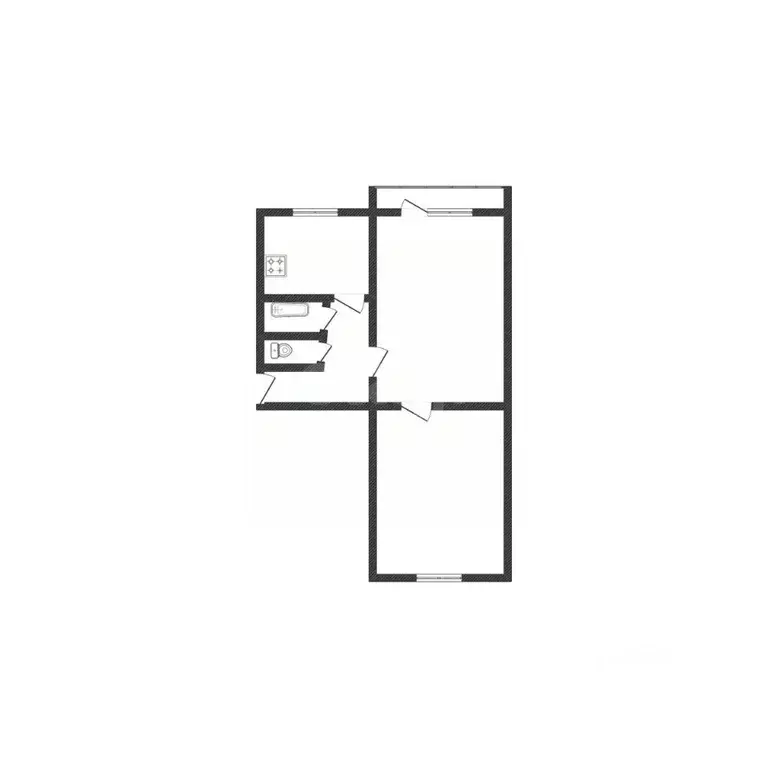 2-к кв. Смоленская область, Сафоново 2-й мкр, 27 (44.5 м) - Фото 2