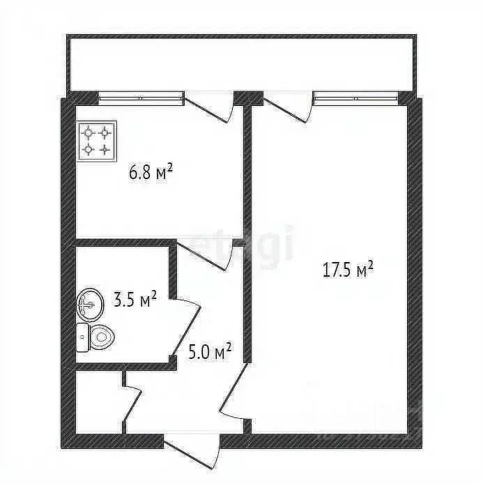 1-к кв. Дагестан, Махачкала ул. Героев Дагестана, 8 (40.0 м) - Фото 1