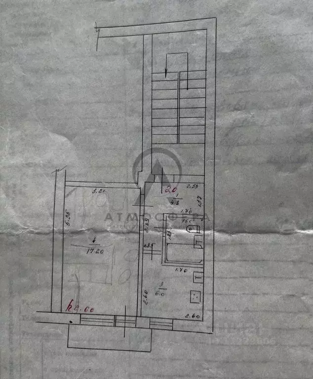 1-к кв. Краснодарский край, Апшеронск Профсоюзная ул. (31.9 м) - Фото 2