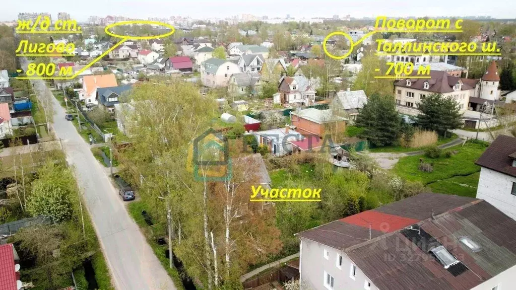 Участок в Санкт-Петербург ул. 1-я Заводская, 36 (9.16 сот.) - Фото 1