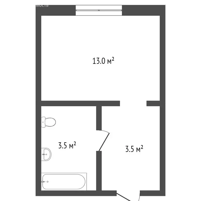Квартира-студия: Ярославль, улица Академика Колмогорова, 22 (19.8 м) - Фото 1