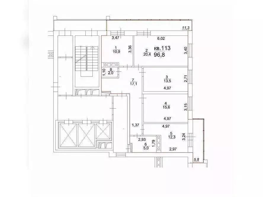 4-к кв. Томская область, Томск тракт Московский, 107 (96.8 м) - Фото 1