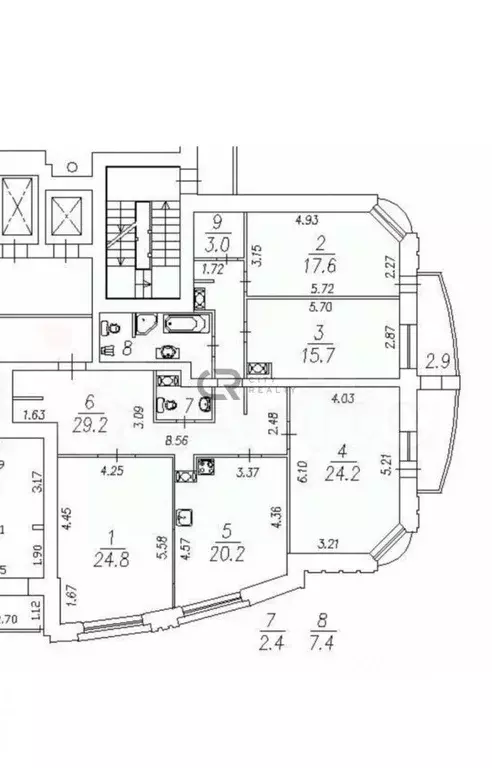 4-к кв. Санкт-Петербург Дрезденская ул., 11к2 (144.5 м) - Фото 1