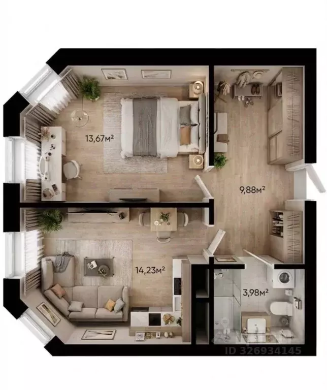 1-к кв. Липецкая область, Липецк ул. Железнякова, 8 (41.9 м) - Фото 1