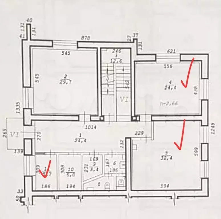 офис из 5 кабинетов, 108.6 м - Фото 0