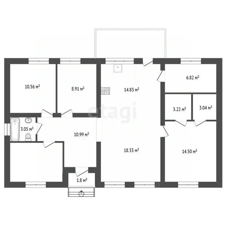 Дом в Мордовия, Лямбирский район, Берсеневское с/пос, Альтерра кп  ... - Фото 1