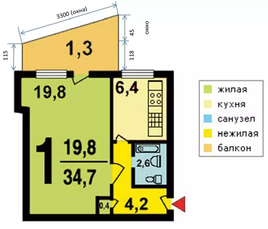 Продается 1-комнатная квартира - Фото 1